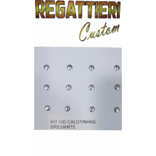 KIT C/100 CALOTINHAS CROMADAS PARA MINIS ESCALA 1/64